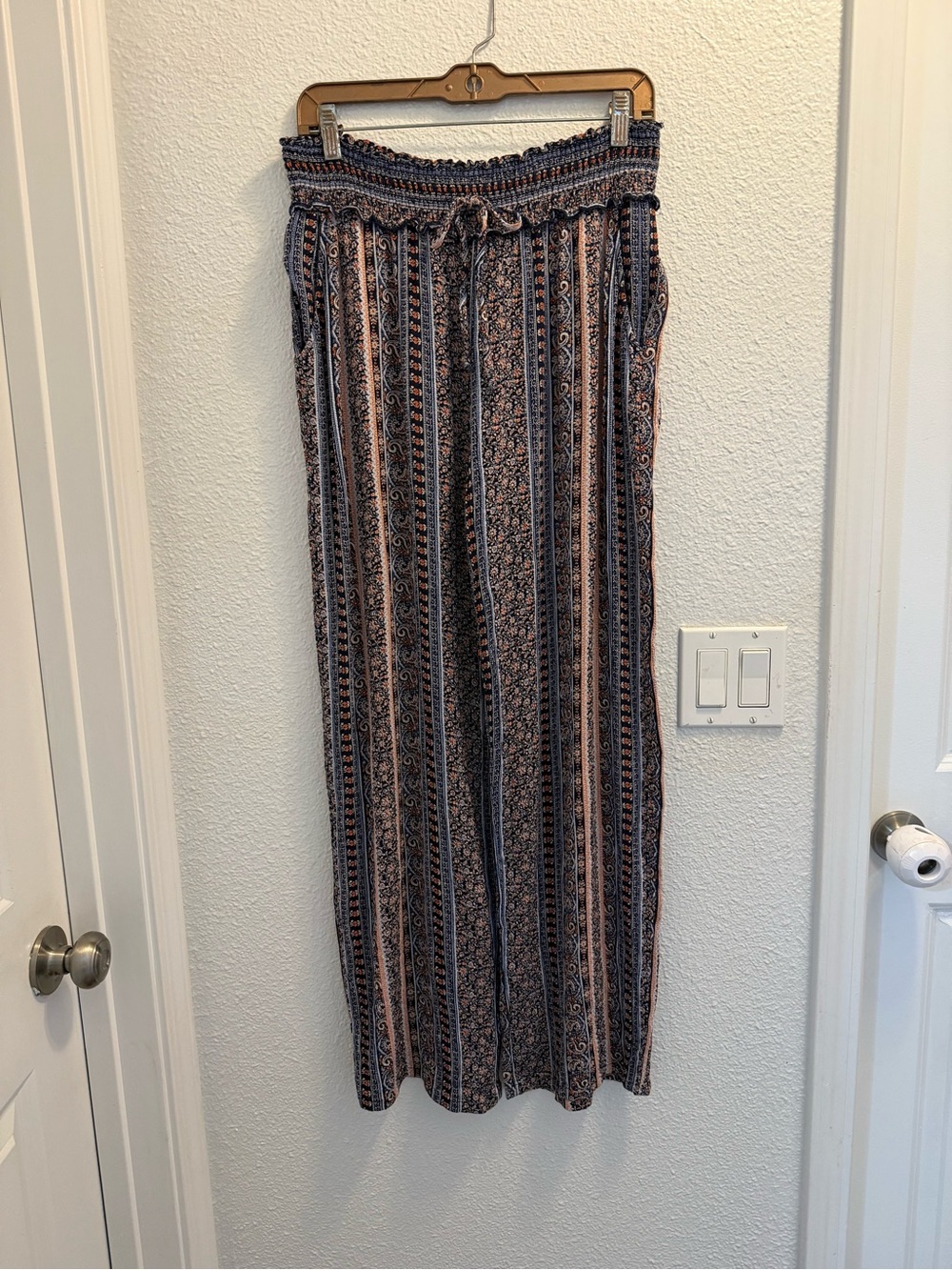 Kingston multi colored boho Patterned Wide-Leg Pants - Picture 3 of 7